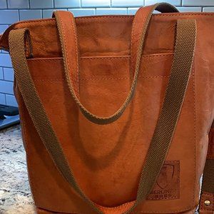 Vintage Leather Shoulder Bag Verona, Large Handbag for Women - Brown